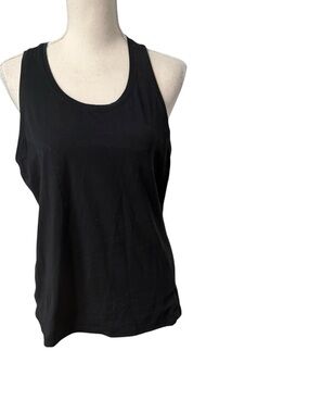 All in Motion Black Racerback Tank Top - Women Large